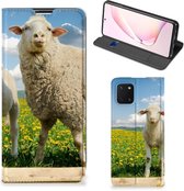 Book Stand Case met foto Geschikt voor Samsung Galaxy Note 10 Lite Telefoon Hoesje Schaap en Lammetje