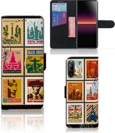 Telefoonhoesje Sony Xperia L4 Flipcover Design Postzegels