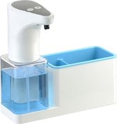Vibrix zeepdispenser met bakje  – zeeppompje met  5 verschillende doseringen standen –  Vibrix zeepdispenser automatisch met smartsensor –  zeep – automatisch