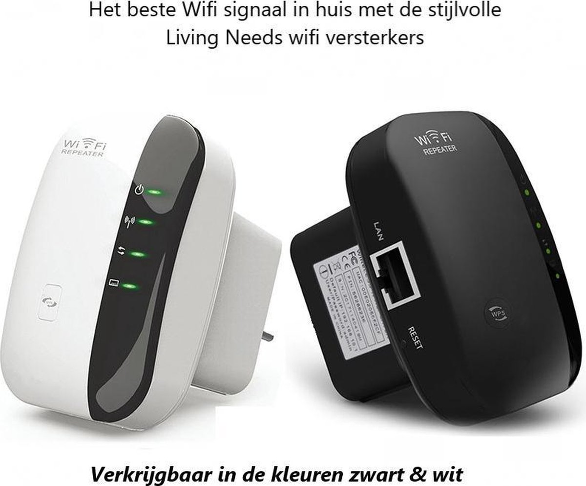 Ziekte Ontwaken Normaal Living Needs Wifi Versterker – Wifi Repeater – Wifi Versterker stopcontact.  | bol.com