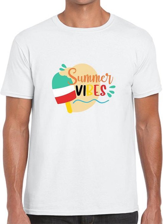 Belgium Summer Vibes Zomers Heren T-shirt Maat L - Wit