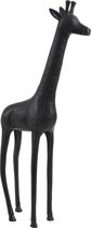 Ornament giraffe zwart 28x11x63 cm
