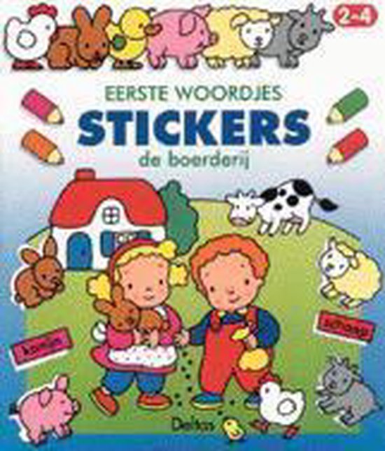 Cover van het boek 'Eerste woordjes stickers / De boerderij 2-4 jaar'