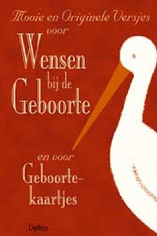 Cover van het boek 'Mooie en originele versjes voor wensen bij de geboorte'