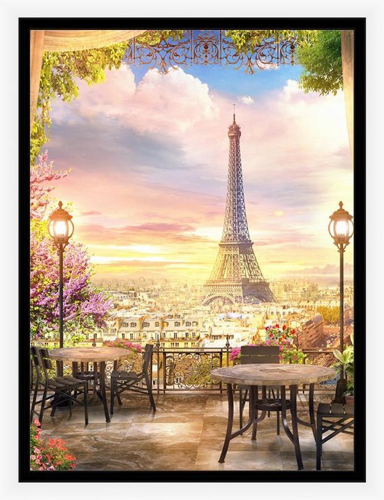 Parijs poster - Eiffeltoren poster- kamer poster - liefde - terras poster -  slaapkamer... | bol.com