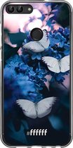 Huawei P Smart (2018) Hoesje Transparant TPU Case - Blooming Butterflies #ffffff