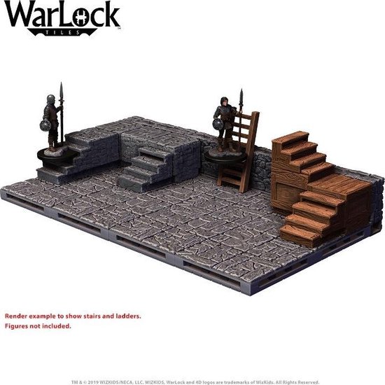 Thumbnail van een extra afbeelding van het spel WarLock Dungeon Tiles: Stairs and Ladders