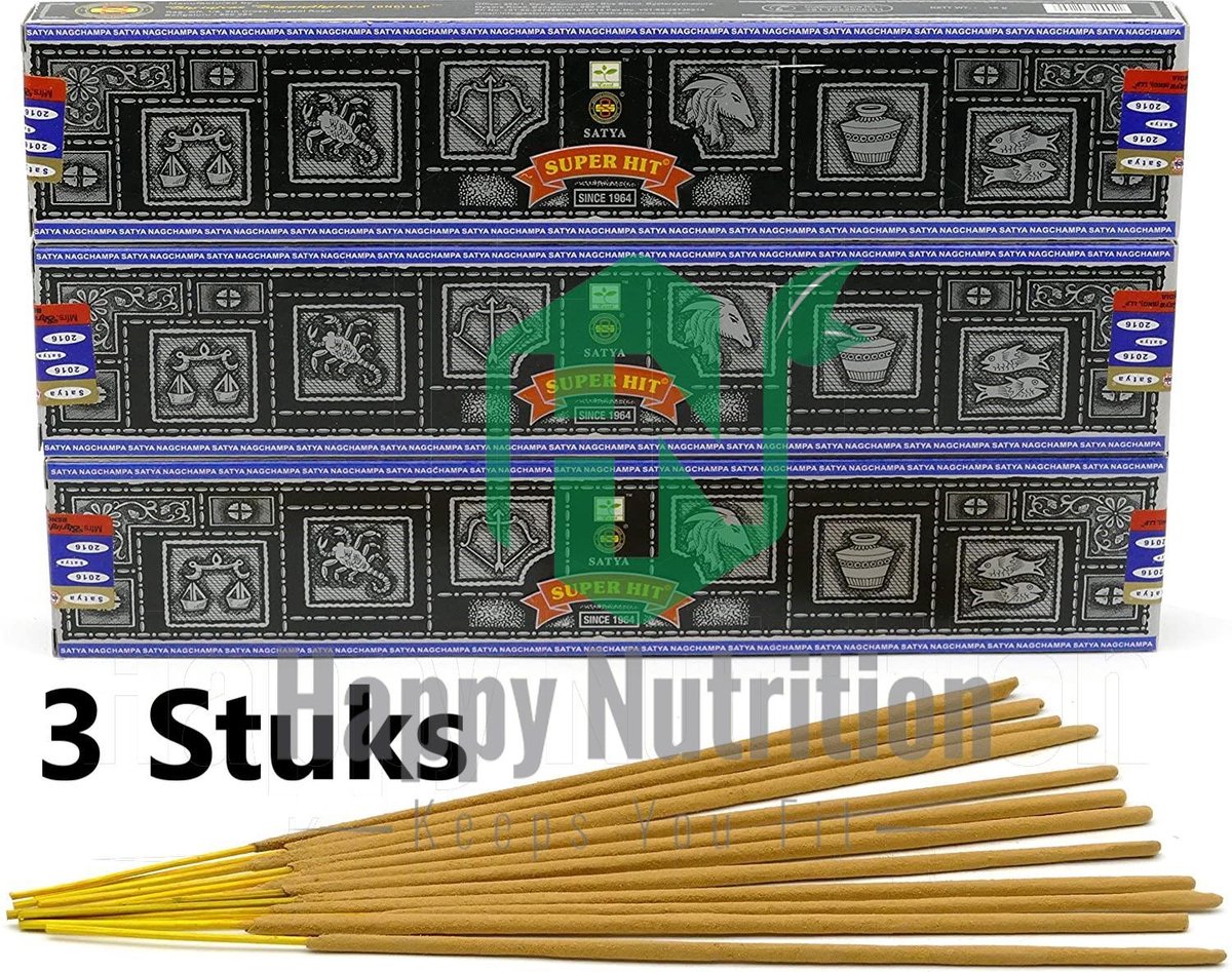 3x Wierook Nag Champa; Super hit| 3 stuks super hit
