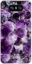 LG G6 Hoesje Transparant TPU Case - Purple Geode #ffffff