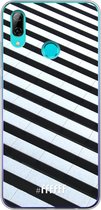 Huawei P Smart (2019) Hoesje Transparant TPU Case - Mono Tiles #ffffff