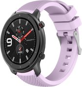 Siliconen Smartwatch bandje - Geschikt voor  Xiaomi Amazfit GTR silicone band - lila - 47mm - Horlogeband / Polsband / Armband