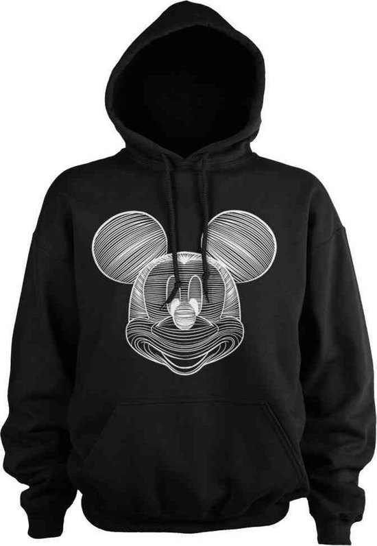 Vijandig Vete vertegenwoordiger Disney Mickey Mouse Hoodie/trui -2XL- LineArt Zwart | bol.com