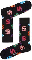 Happy Socks Andy Warhol Dollar Sokken - Zwart - Maat 36-40