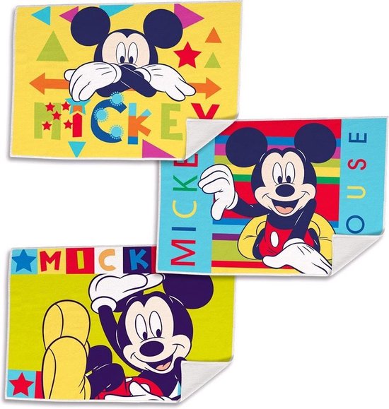 Disney Handdoeken Mickey Mouse Junior 40 Cm Polyester 3-delig | bol.com