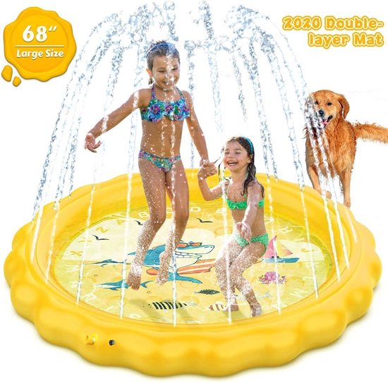 Waterspeelmat met Watersproeier in vrolijke zomerkleuren - Water speelgoed  voor... | bol.com
