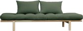 Pace Daybed Clear lacquered Olive Green