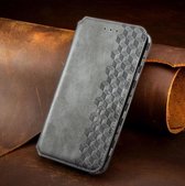 Leren Bookcase voor Samsung Galaxy S10 | Hoogwaardig PU Leren Hoesje | Lederen Wallet Case | Kaarthouder | Portemonnee | Grijs