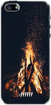 iPhone SE (2016) Hoesje Transparant TPU Case - Bonfire #ffffff