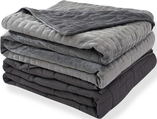 Somnox Verzwaringsdeken 11 kg (Weighted Blanket) – Anti stress & angst – Betere slaap – Relax & ontspanning – 150 x 200 cm – Grijs