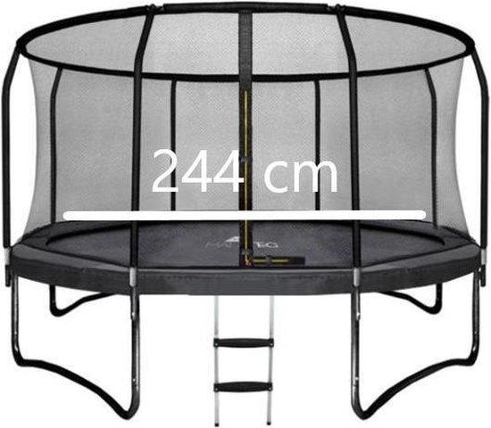 Voeding Door Kaliber EASTWALL trampoline met veiligheidsnet - Diameter 244 cm - EU  veiligheidskeurmerk -... | bol.com