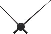 NexTime Hands - minimalitische wandklok - incl oplaadebare USB batterij - zwart - Ø 85 cm