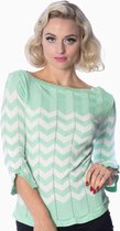 Dancing Days Longsleeve top -2XL- Vanilla Groen