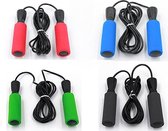 4 springtouwen set - Touwtje springen fitness - Springtouw kinderen - Springtouw volwassen - Thuis trainen materialen - Verstelbaar - Speed rope - Fitness - Crossfit - Springtouw 3 meter - Di