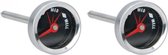 Vleesthermometer Zilver 7 Cm 2 Stuks