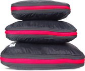 WellWandered - Packing Cubes Set - Koffer Organiser - Compressiezakken - 3-delig - Zwart