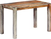 Eettafel Massief Hout 118x60  (Incl LW3D Klok)) - Dineertafel - Eet tafel - Eetkamertafel - Woonkamer tafel
