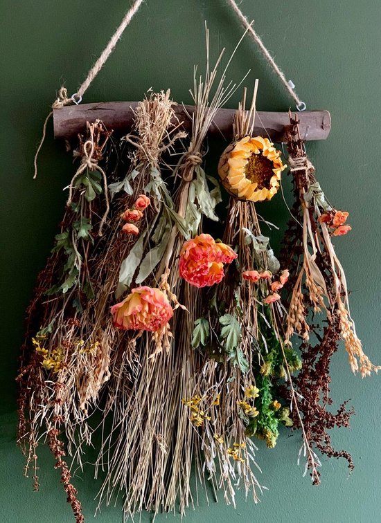 Seta Fiori - droog bloemen - deur hanger - zijden bloemen - AANBIEDING - |  bol.com