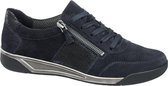 Medicus Dames Donkerblauwe leren sneaker met rits - Maat 37.5