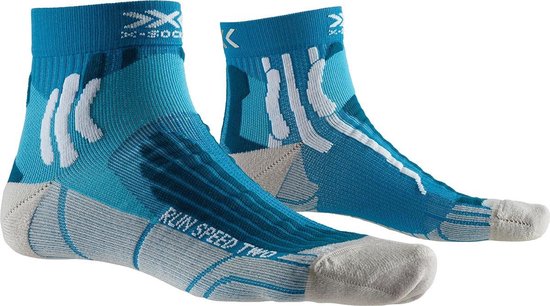 X-socks Chaussettes de Chaussettes de course Run Speed Two Ladies Blauw/ gris Mt 35-38