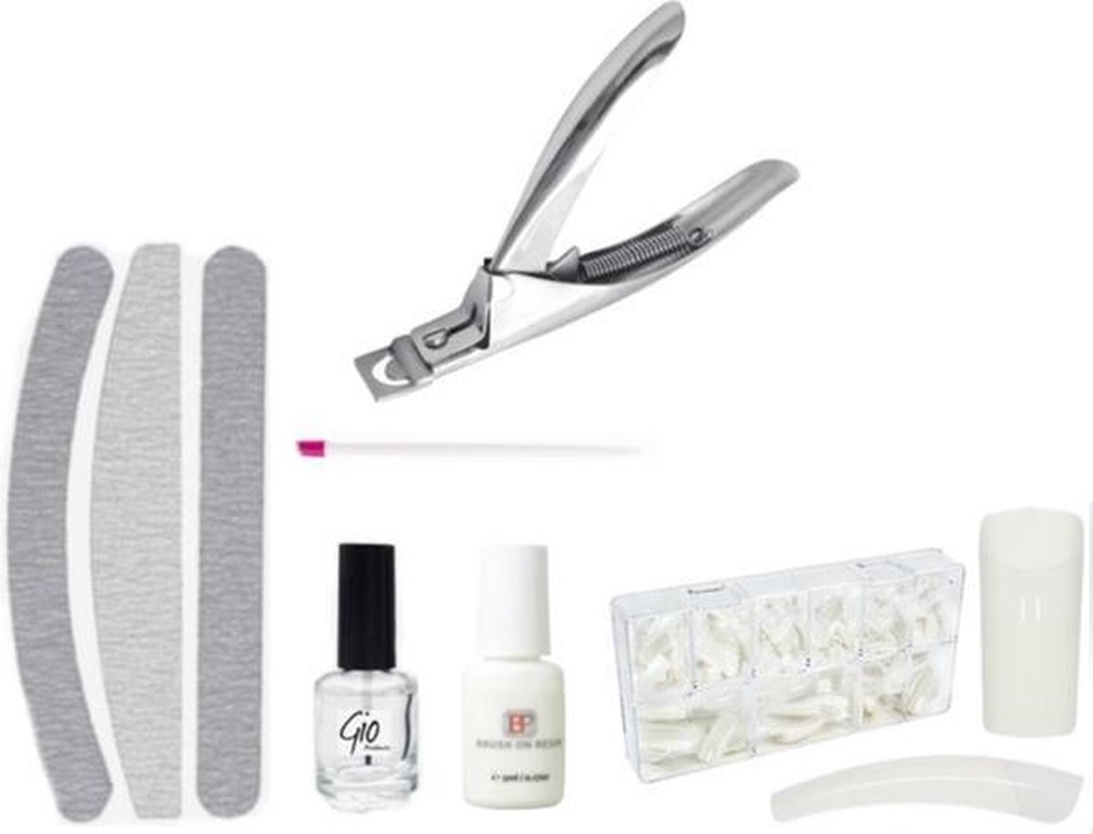 Goedkoopste Kunstnagel Starterspakket manicure Set - Naturel Tips 100 stuks - SUPER DEAL!