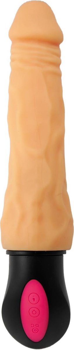 Goedkoopste Bossoftoys - Mercury - Ultra realistische buigbare vibrator - 12 Functies - Oplaadbaar - Cyber leather - Extra speciaal flexibel materiaal - beige - 27 cm - 44-0011