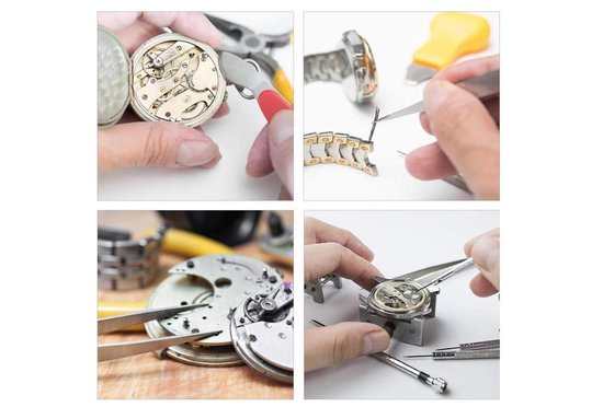 Horloge Pennen Batterij Vervangen Gereedschap Reparatie Set 148 Delig  Watchmaker... | bol.com