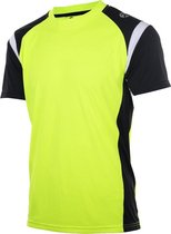 Rogelli Running T-Shirt Dutton Fluor/Zwart/Wit  L