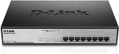 D-Link DGS-1008MP commutateur réseau Non-géré Gigabit Ethernet (10/100/1000) Connexion Ethernet, supportant l'alimentation via ce port (PoE) 1U Noir