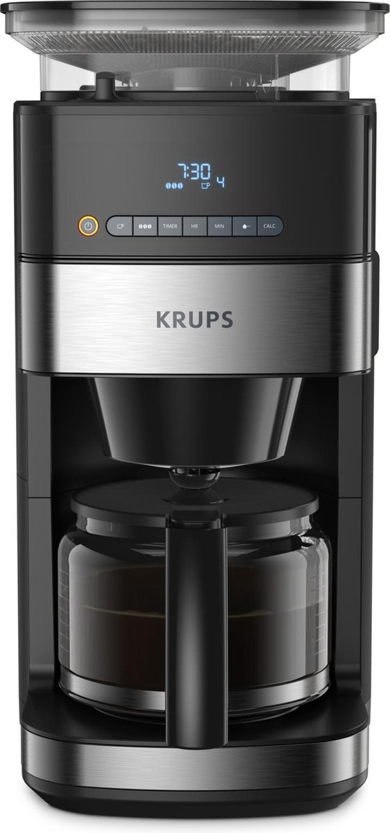 Krups Grind & Brew KM8328 - Koffiezetapparaat met ingebouwde koffiemolen - 1.25L - Warmhoudfunctie -Zwart thumbnail 2