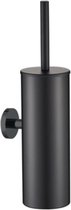 Plieger Vigo Toiletborstelhouder - Wandbevestiging - 38 cm - Mat zwart