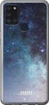 Samsung Galaxy A21s Hoesje Transparant TPU Case - Milky Way #ffffff