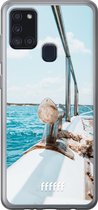 Samsung Galaxy A21s Hoesje Transparant TPU Case - Sailing #ffffff