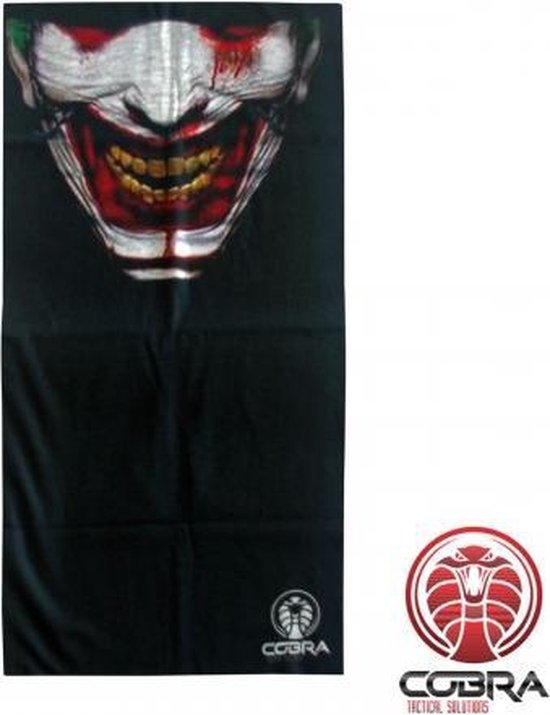 Bandana Dancing Clown noir | Stretch | Polyester anti-UV 140 g / m2 | 25 x 50 cm