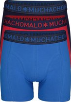 Muchachomalo Uni Heren boxershort - 3 pack - Donkerblauw/Blauw/Rood - Maat L