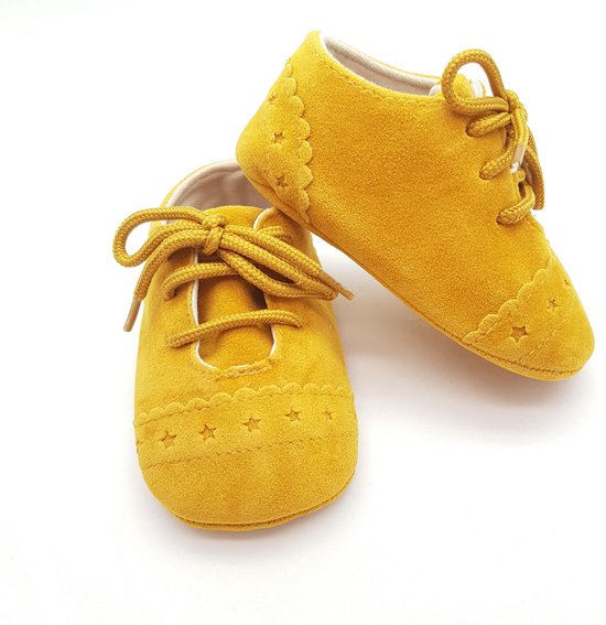 Baby schoen donker geel 11 cm Maat 18 0-11 maanden | bol.com