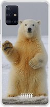 Samsung Galaxy A51 Hoesje Transparant TPU Case - Polar Bear #ffffff