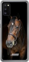 Samsung Galaxy A41 Hoesje Transparant TPU Case - Horse #ffffff