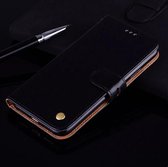 Huawei P20 PU leren Bookcase | Hoogwaardig Leren Hoesje | Lederen Wallet Case | Kaarthouder | Portemonnee | Zwart