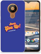 Smartphone hoesje Nokia 5.3 Backcase Siliconen Hoesje Never Give Up