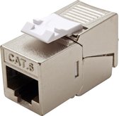 Roline STP CAT6 Gigabit Keystone module RJ45 - LSA - compact / gegoten zink